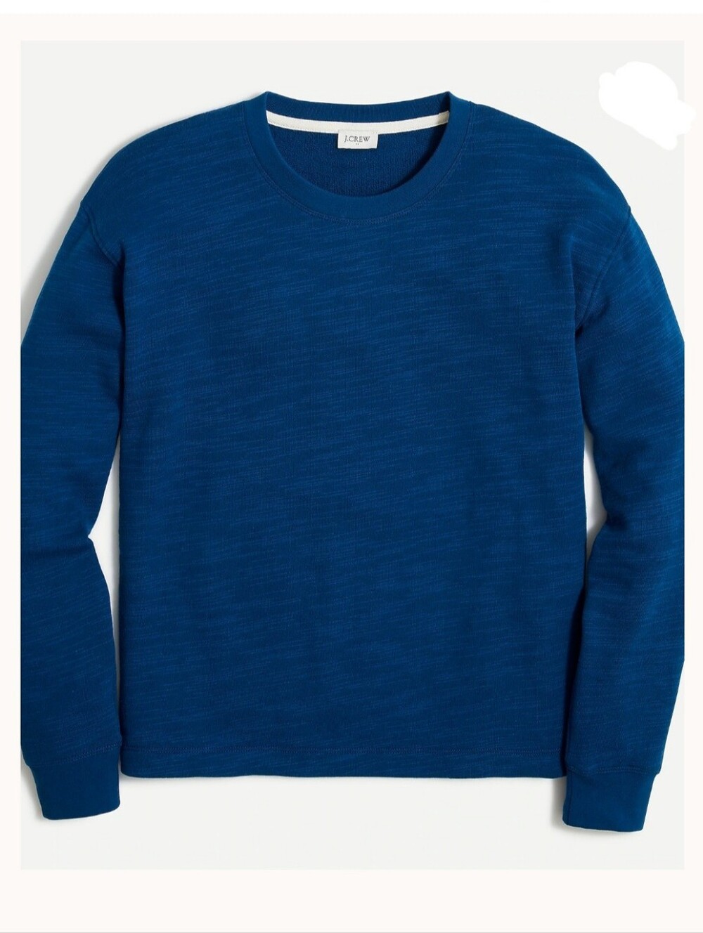 J. Crew Ladies Cotton Terry Crewneck Sweatshirt. Size M